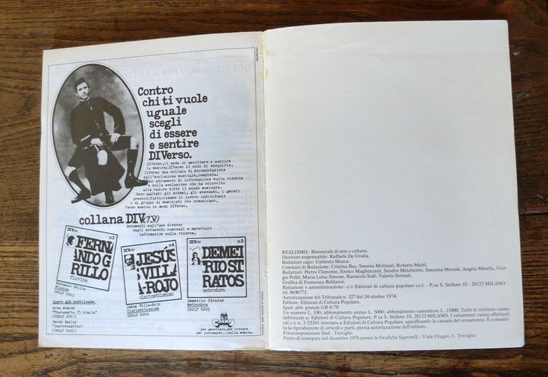 REALISMO 13/14 1976-77 RIVISTA BIMESTRALE DI ARTE E CULTURA[PCI,De Grada