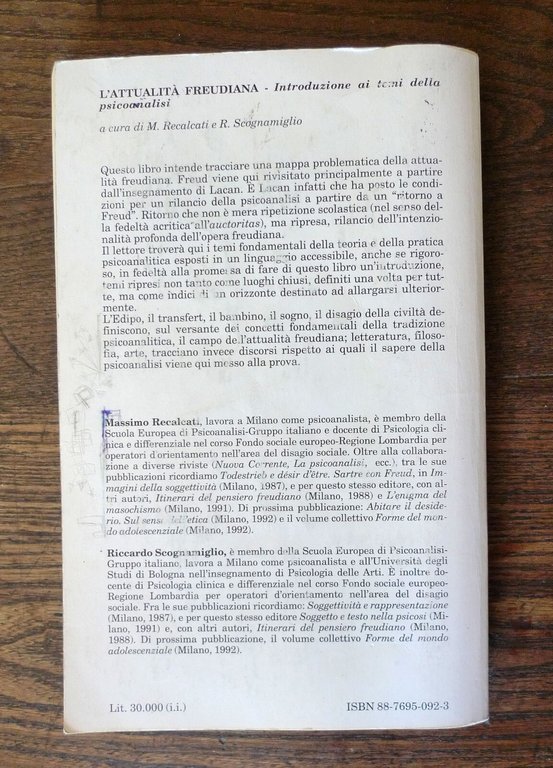 Recalcati/Scognamiglio,L'ATTUALITÀ FREUDIANA,1991[introduzione psicoanalisi