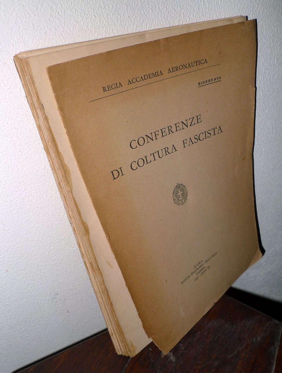 REGIA ACCADEMIA AERONAUTICA.CONFERENZE DI COLTURA FASCISTA,1932[storia,fascismo | Immagine principale