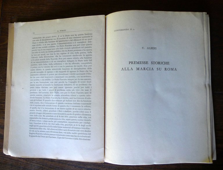REGIA ACCADEMIA AERONAUTICA.CONFERENZE DI COLTURA FASCISTA,1932[storia,fascismo | Immagine Gallery 6
