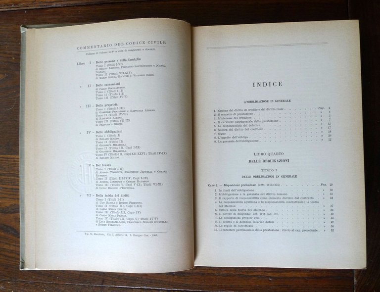 Renato Miccio,DELLE OBBLIGAZIONI IN GENERALE,1966 UTET[CODICE CIVILE,DIRITTO