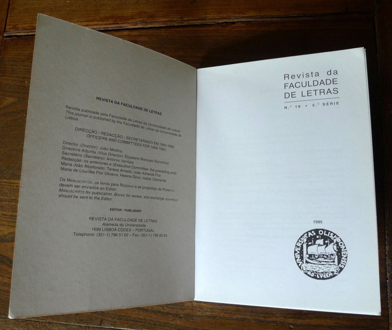 REVISTA DA FACULDADE DE LETRAS n.18 1995.EUROPA-VOLTAIRE-GÜNTER GRASS