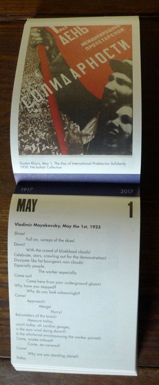 REVOLUTION EVERY DAY.A CALENDAR.1917-2017,Mousse[rivoluzione russa,arte,cinema