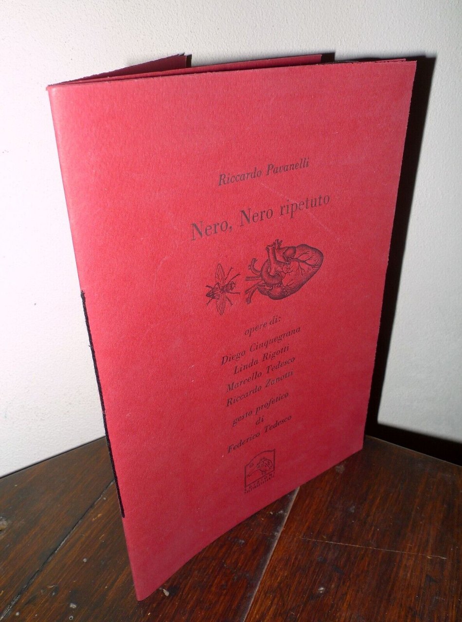 Riccardo Pavanelli,NERO,NERO RIPETUTO,2010 Pulcinoelefante[libro d'artista,arte