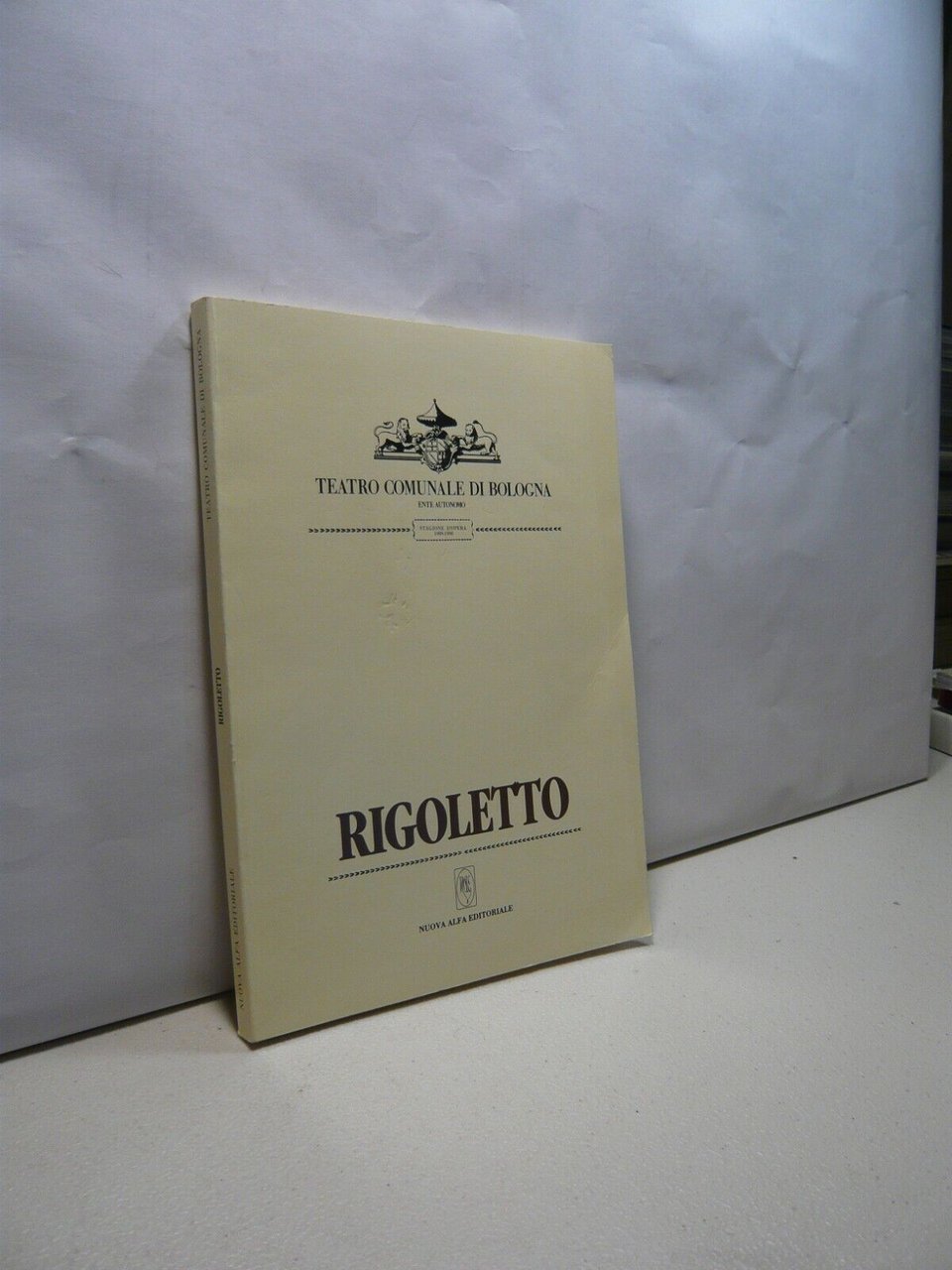 RIGOLETTO. Teatro comunale di Bologna, 1990[opera, balletto, Giuseppe Verdi