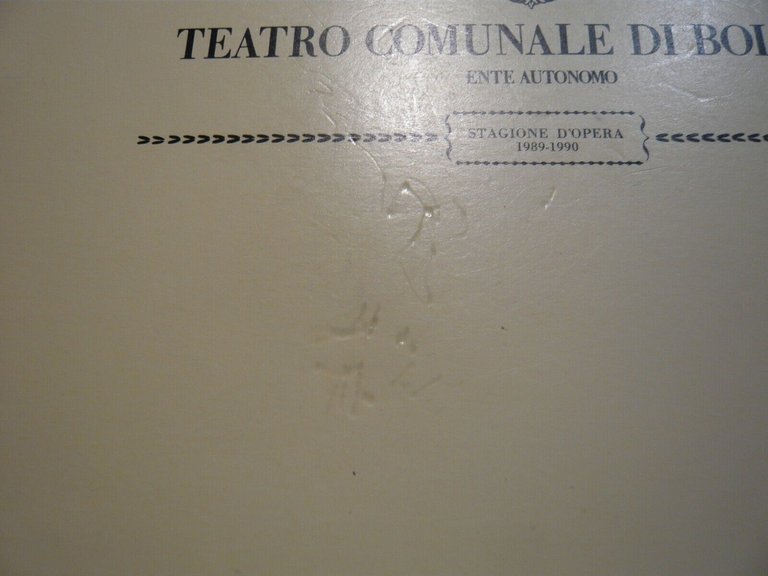 RIGOLETTO. Teatro comunale di Bologna, 1990[opera, balletto, Giuseppe Verdi