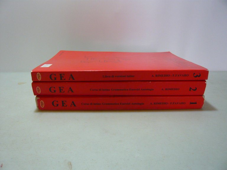 Rimedio,Favaro GEA.Corso di latino,L & L editori,2000 3 vol.[grammatica,esercizi