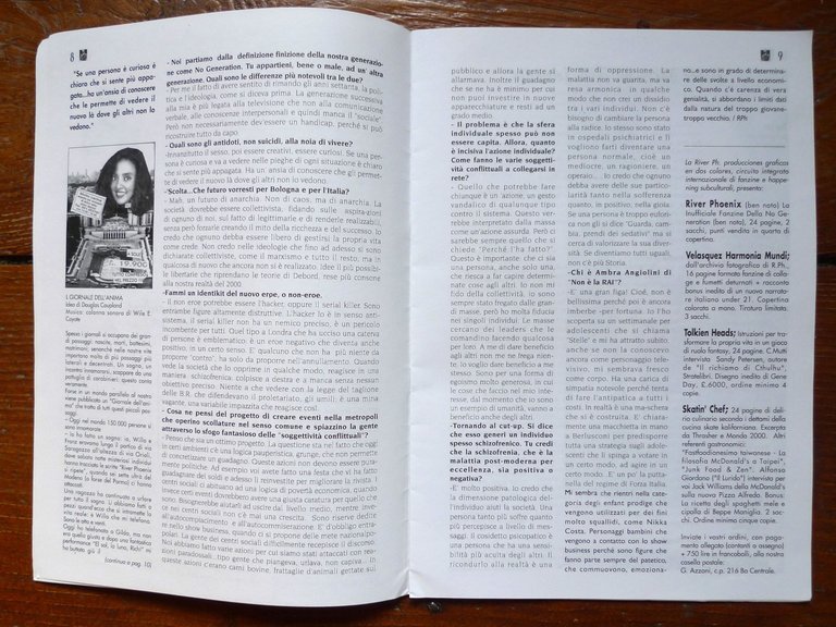 RIVER PHOENIX N.1 1994 Synergon[FANZINE,Luther Blissett,WU MING,Enrico Brizzi | Immagine Gallery 4