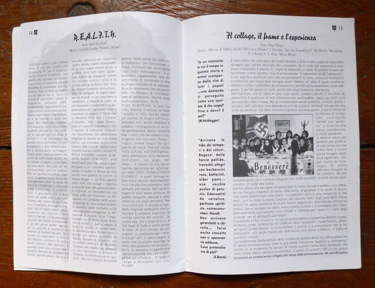 RIVER PHOENIX N.1 1994 Synergon[FANZINE,Luther Blissett,WU MING,Enrico Brizzi | Immagine Gallery 6