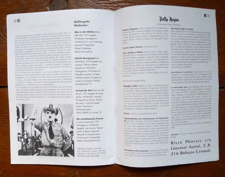 RIVER PHOENIX N.1 1994 Synergon[FANZINE,Luther Blissett,WU MING,Enrico Brizzi | Immagine Gallery 8