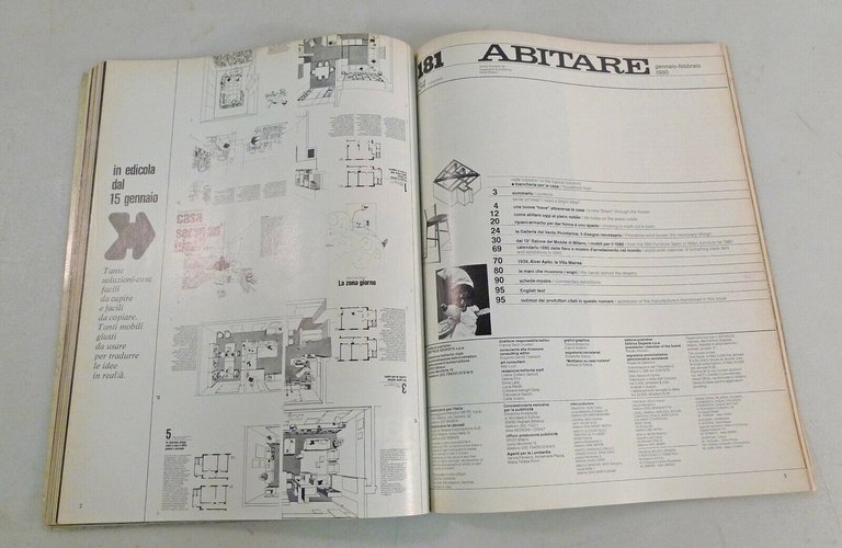 Rivista ABITARE.Annata completa 1980[architettura,design,progetti,interni