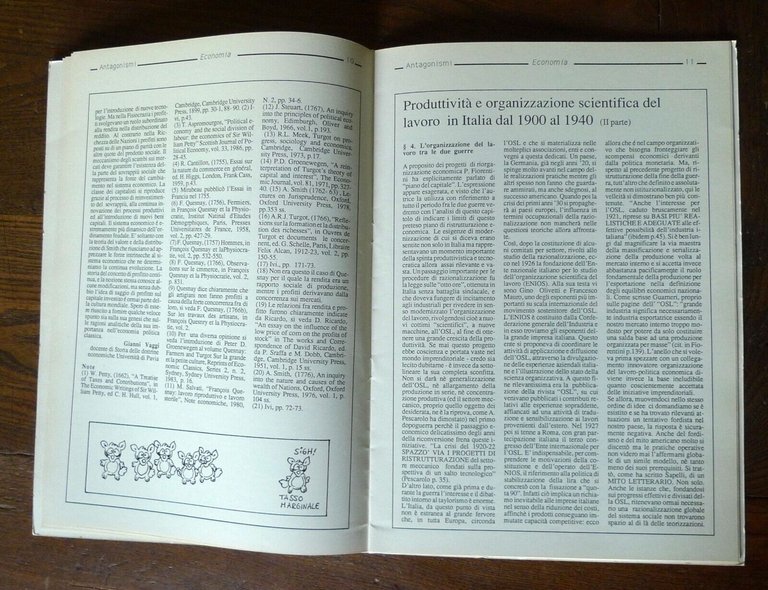 Rivista ANTAGONISMI n.3 1987.Quadrimestrale di economia e università