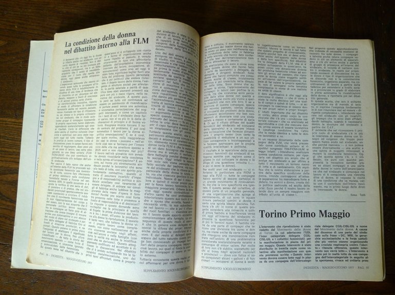 Rivista bimestrale INCHIESTA n.27 1977[politica,sociologia,condizione donna