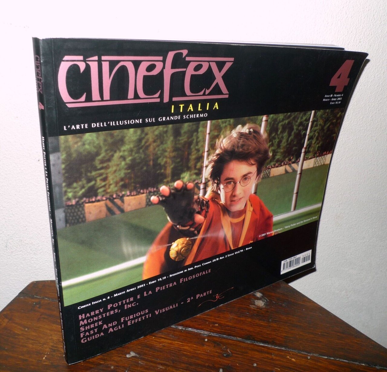 Rivista CINEFEX ITALIA n.4 2003[effetti visuali cinema,3D,Harry Potter