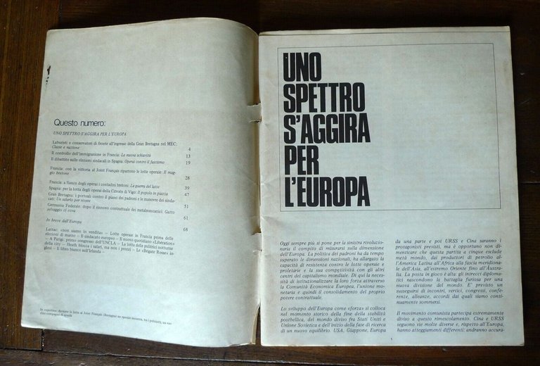 Rivista COLLEGAMENTI INTERNAZIONALI PER IL COMUNISMO Anno I n.1 Luglio …