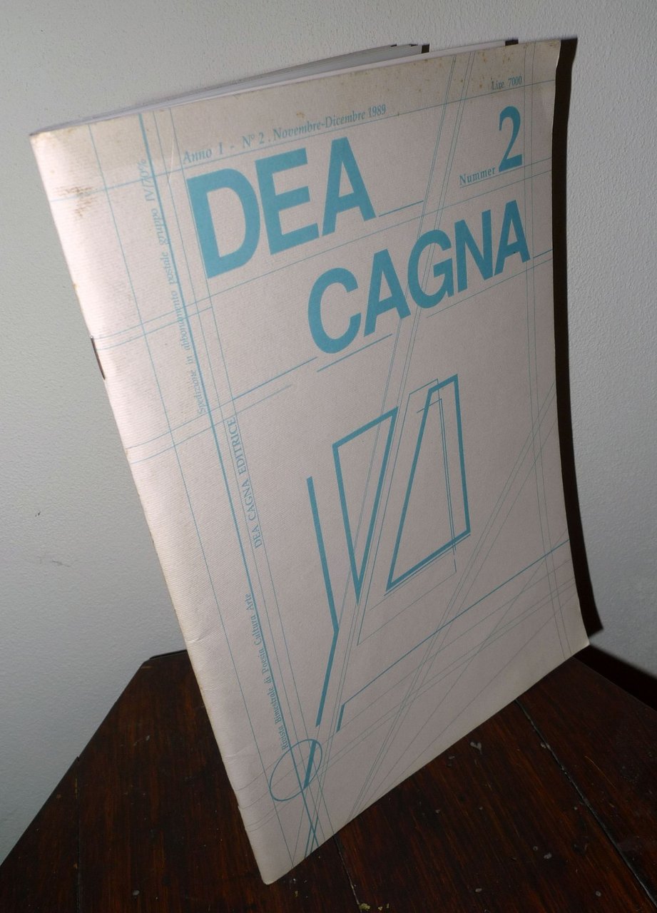 Rivista DEA CAGNA Anno I n.2 1989 Poesia Cultura Arte[Sante …