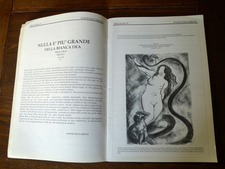 Rivista DEA CAGNA Anno I n.2 1989 Poesia Cultura Arte[Sante …