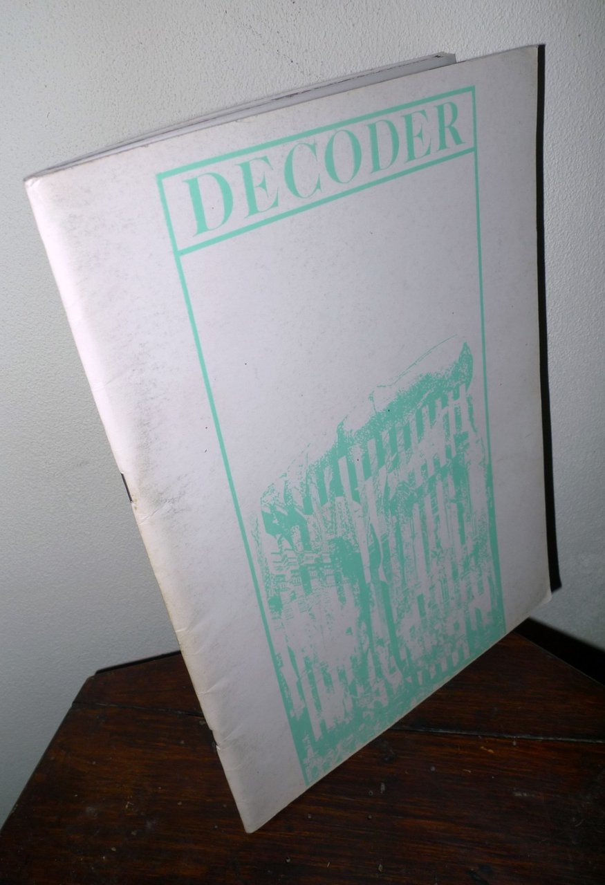 Rivista DECODER VOL.2 1988[punk,cyberpunk,underground,centri sociali,fanzine | Immagine principale