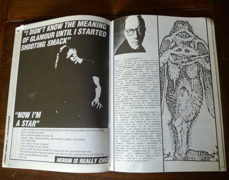 Rivista DECODER VOL.2 1988[punk,cyberpunk,underground,centri sociali,fanzine | Immagine Gallery 6