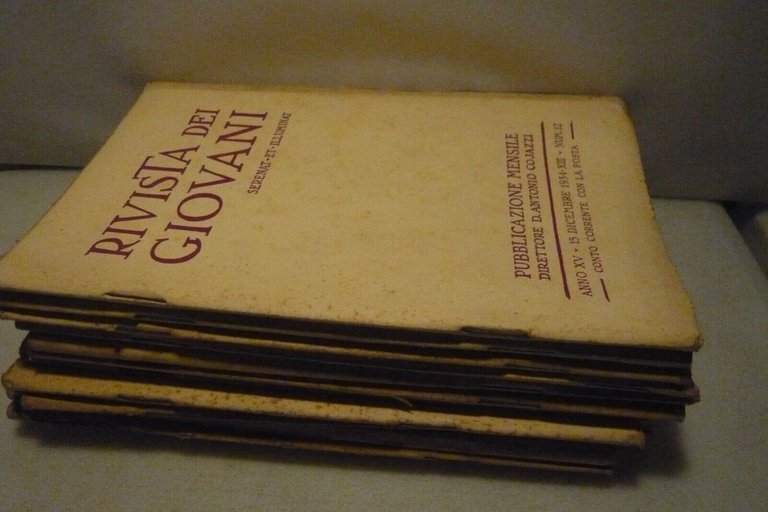 RIVISTA DEI GIOVANI.Per la cultura e la vita cristiana,1934. Annata …