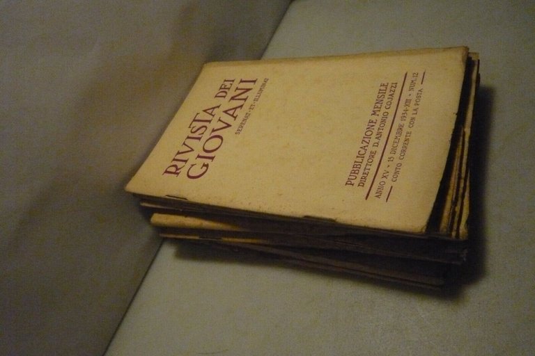 RIVISTA DEI GIOVANI.Per la cultura e la vita cristiana,1934. Annata …