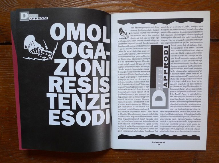 Rivista DERIVE APPRODI N.0 1992[Agamben,Castellano,Bifo,Lazzarato,Toni Negri | Immagine Gallery 3