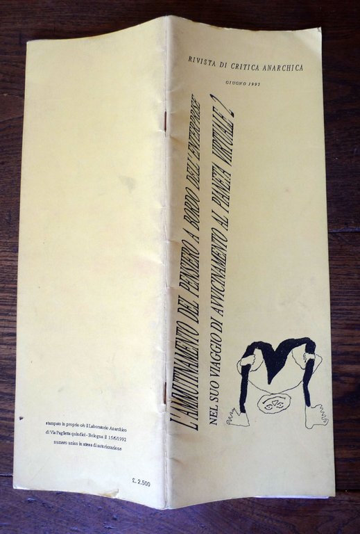 RIVISTA DI CRITICA ANARCHICA n.2 giu.1992.Numero unico,Bologna[ANARCHIA | Immagine Gallery 2