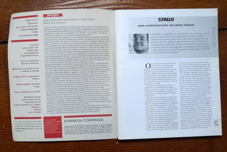 Rivista ERETICA n.1 2006.LABORATORIO PER UN ALTRO COMUNISMO[Hamas | Immagine Gallery 3