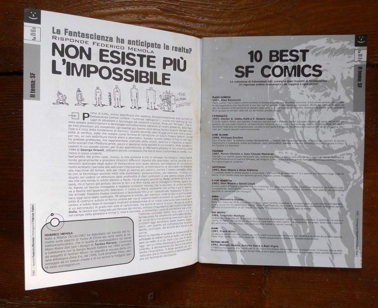 Rivista FAHRENHEIT 451 n.1 2000[fumetti,fantascienza,Marvel,Sergio Bonelli | Immagine Gallery 4
