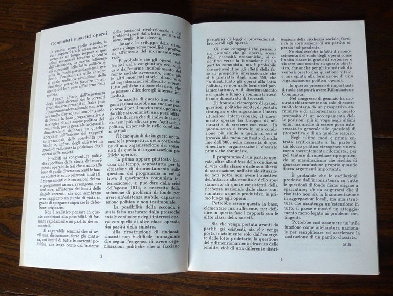 Rivista FILI ROSSI Anno III n.5 aprile 1994[comunismo,marxismo