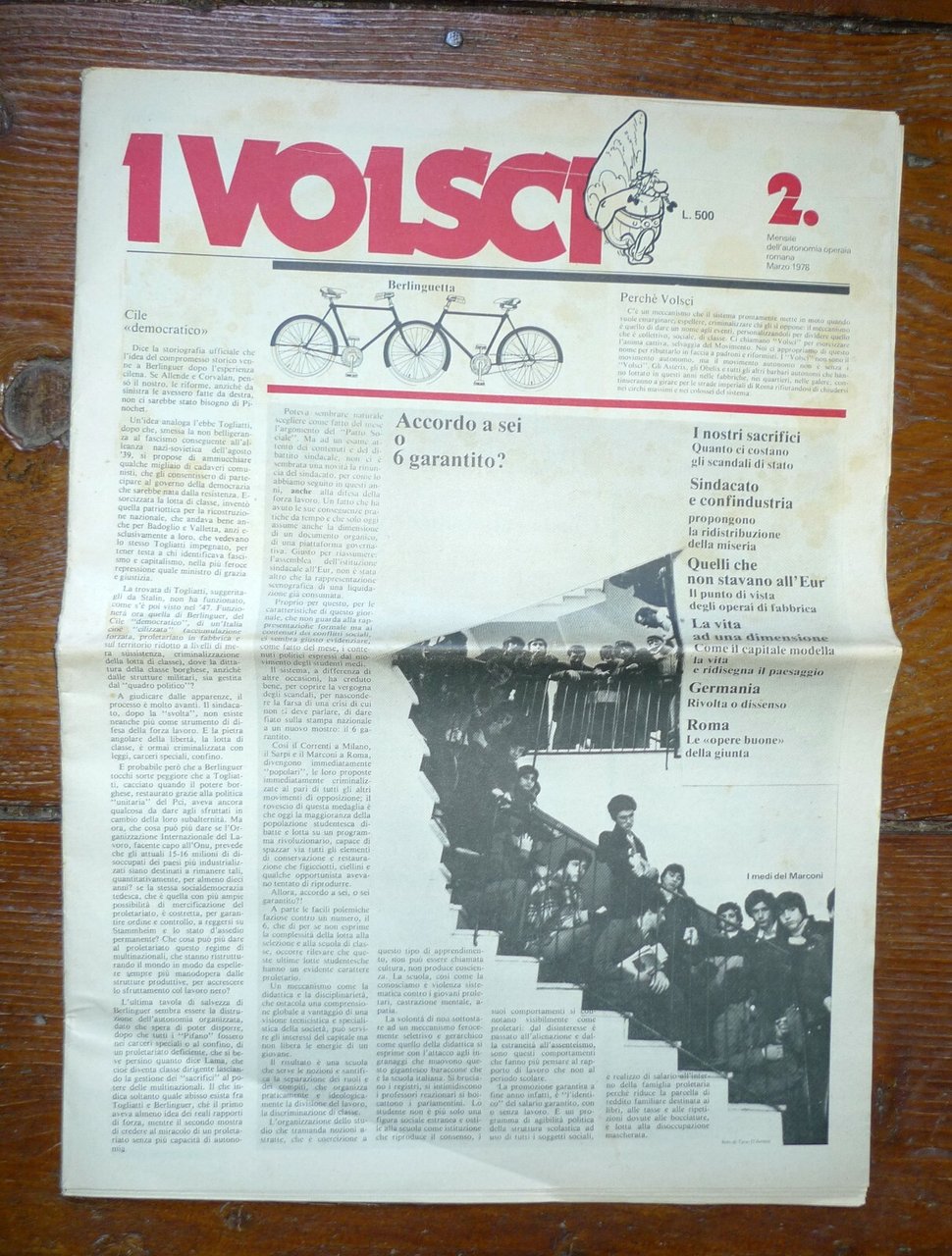 Rivista I VOLSCI Anno I n.2 Marzo 1978.MENSILE DELL'AUTONOMIA OPERAIA … | Immagine principale