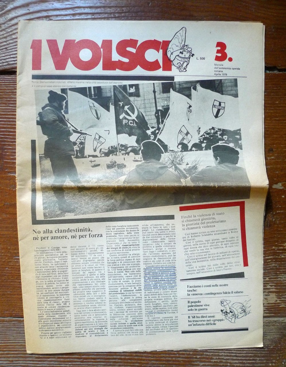 Rivista I VOLSCI Anno I n.3 Aprile 1978.MENSILE DELL'AUTONOMIA OPERAIA … | Immagine principale