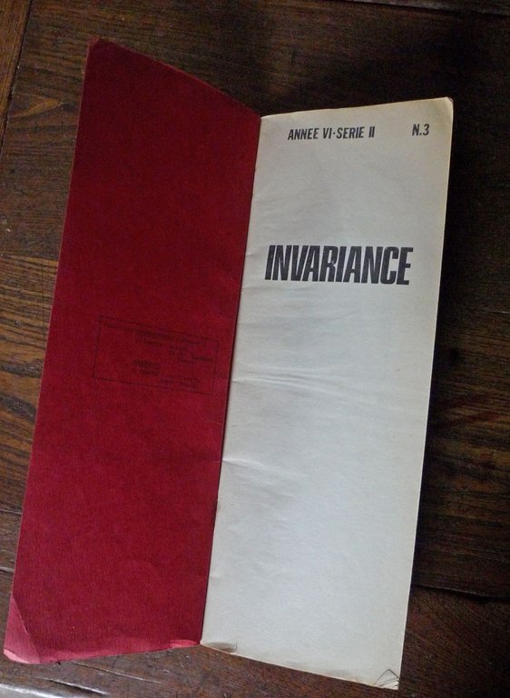 Rivista INVARIANCE A.VI-Série II n.3 1973[Camatte,comunismo,Bordiga,sionismo