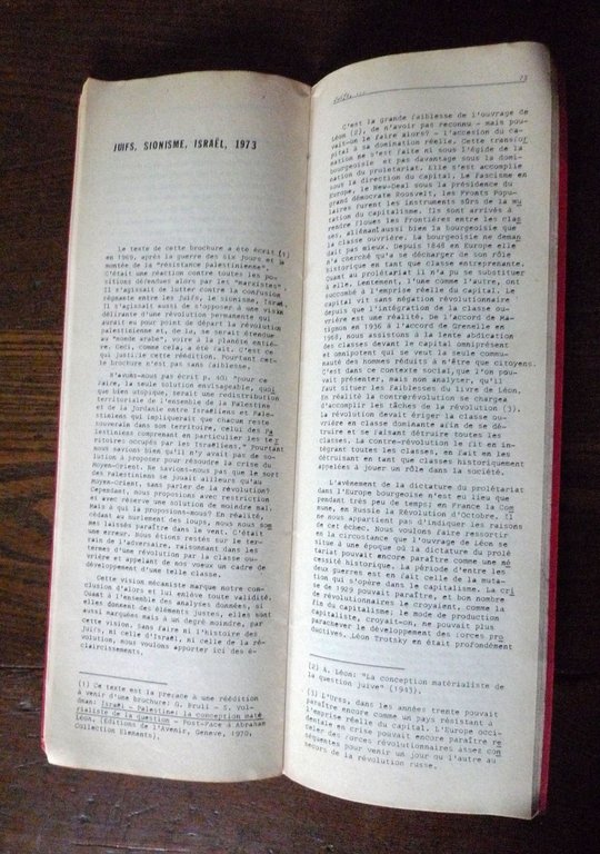 Rivista INVARIANCE A.VI-Série II n.3 1973[Camatte,comunismo,Bordiga,sionismo