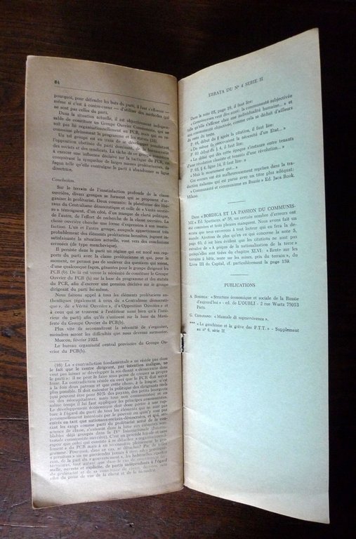 Rivista INVARIANCE A.VIII-Série II n.6 1975[Camatte,comunismo,Bordiga,suicidio