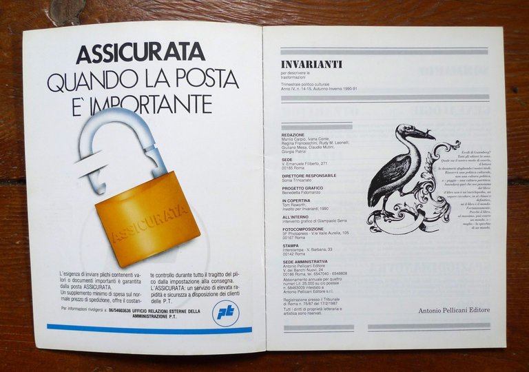 Rivista INVARIANTI.PER DESCRIVERE LE TRASFORMAZIONI,1990-2000[politica | Immagine Gallery 2