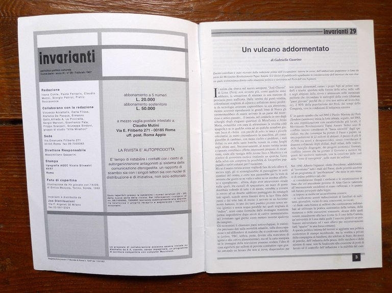 Rivista INVARIANTI.PER DESCRIVERE LE TRASFORMAZIONI,1990-2000[politica | Immagine Gallery 4