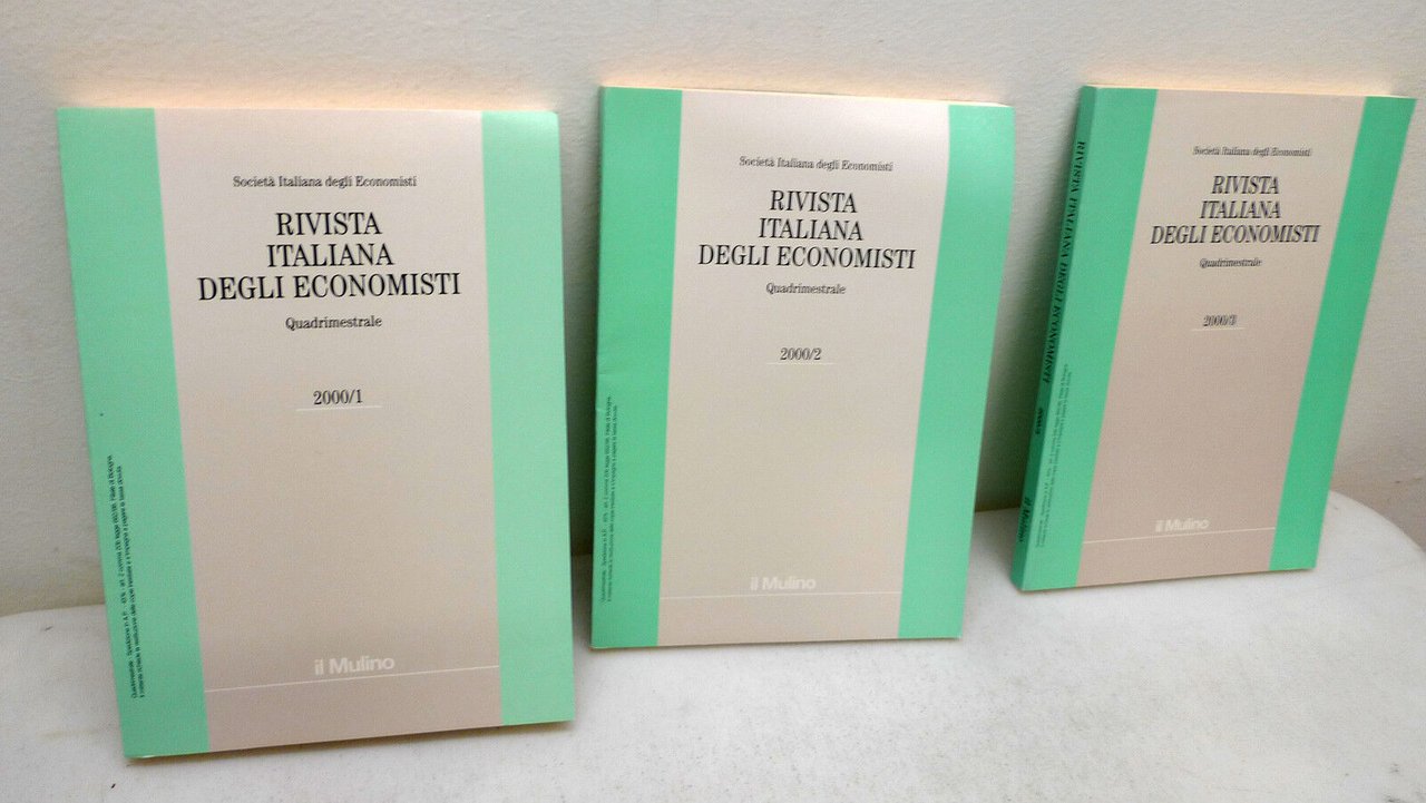 RIVISTA ITALIANA DEGLI ECONOMISTI 2000.The Journal,Italian Economic Association