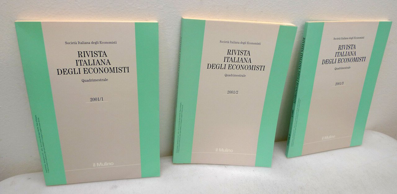 RIVISTA ITALIANA DEGLI ECONOMISTI 2001.The Journal,Italian Economic Association