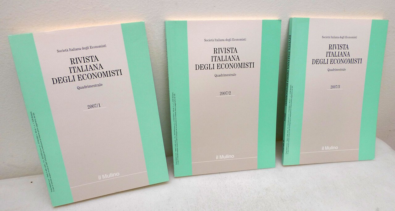 RIVISTA ITALIANA DEGLI ECONOMISTI 2007.The Journal,Italian Economic Association