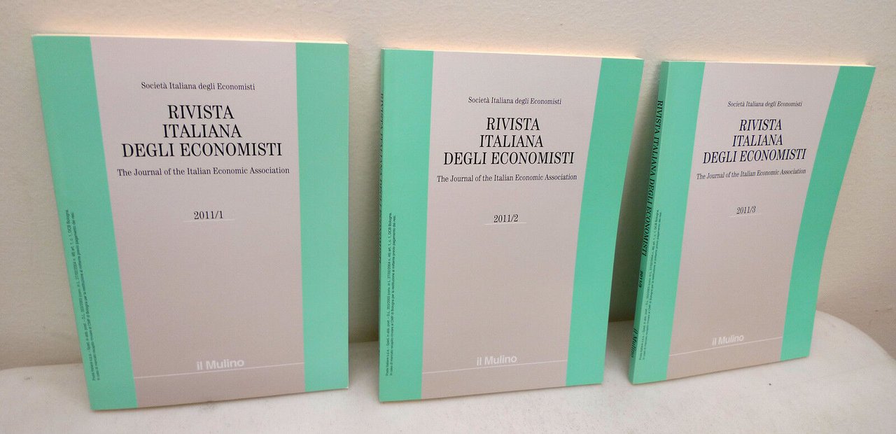 RIVISTA ITALIANA DEGLI ECONOMISTI 2011.The Journal,Italian Economic Association