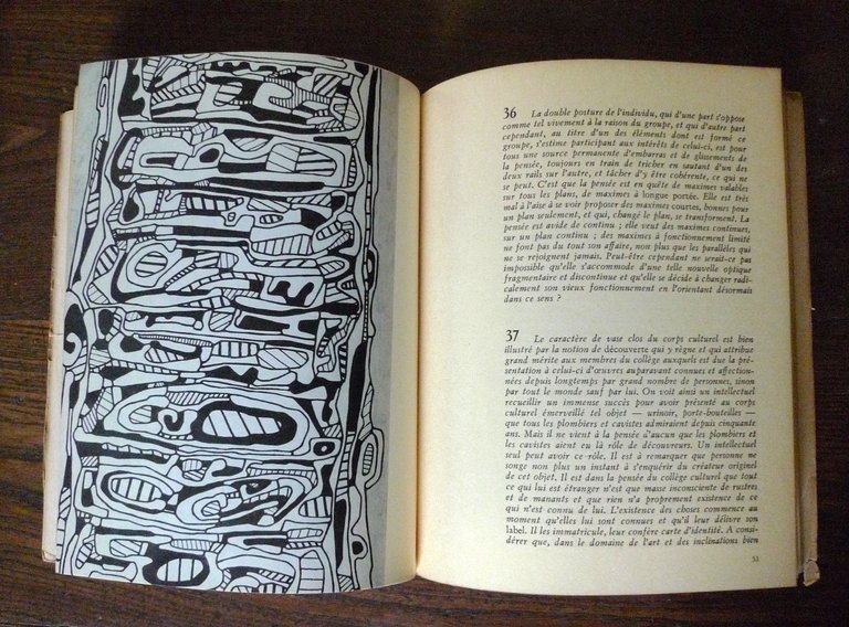 Rivista L'ARC n.35 1968.JEAN DUBUFFET.CULTURE ET SUBVERSION[art brut