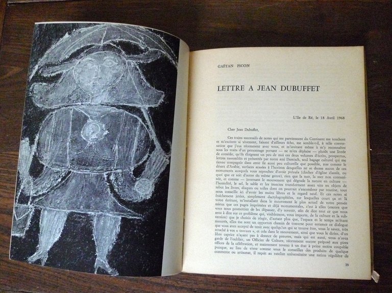 Rivista L'ARC n.35 1968.JEAN DUBUFFET.CULTURE ET SUBVERSION[art brut