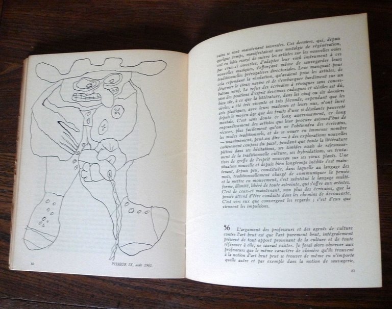 Rivista L'ARC n.35 1968.JEAN DUBUFFET.CULTURE ET SUBVERSION[art brut