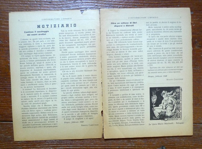 Rivista L'INFORMATORE LIBRARIO.Rassegna internazionale,Bologna 1949 | Immagine Gallery 4