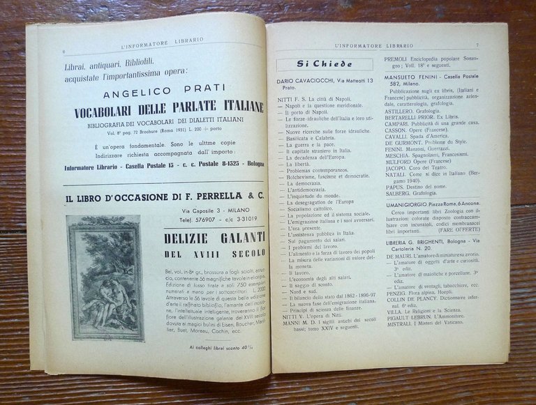Rivista L'INFORMATORE LIBRARIO.Rassegna internazionale,Bologna 1949 | Immagine Gallery 7