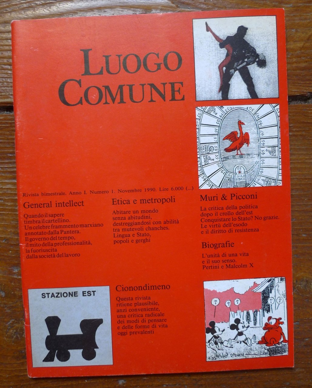 Rivista LUOGO COMUNE n.1 1990[controinformazione,Virno,Giannoli,Piperno,Agamben | Immagine principale