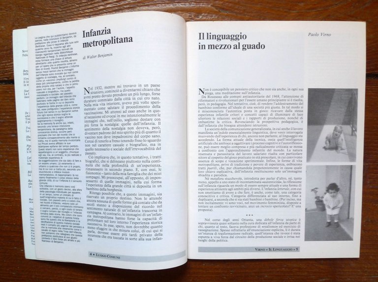 Rivista LUOGO COMUNE n.2 1991[controinformazione,Agamben,Bascetta,Bifo,Virno | Immagine Gallery 3