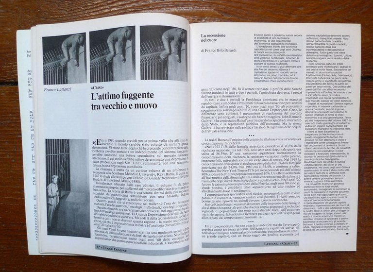 Rivista LUOGO COMUNE n.2 1991[controinformazione,Agamben,Bascetta,Bifo,Virno | Immagine Gallery 4