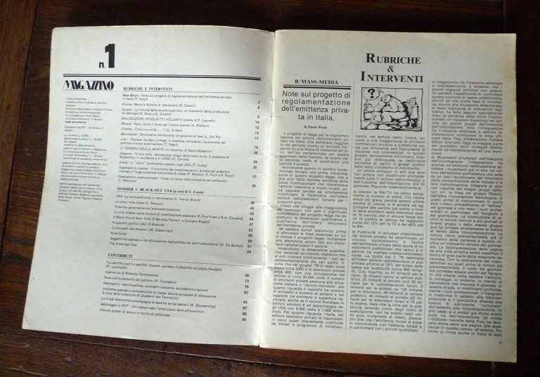 Rivista MAGAZZINO N.1 GEN.1979[Autonomia Operaia,Leonetti,Balestrini,Toni Negri